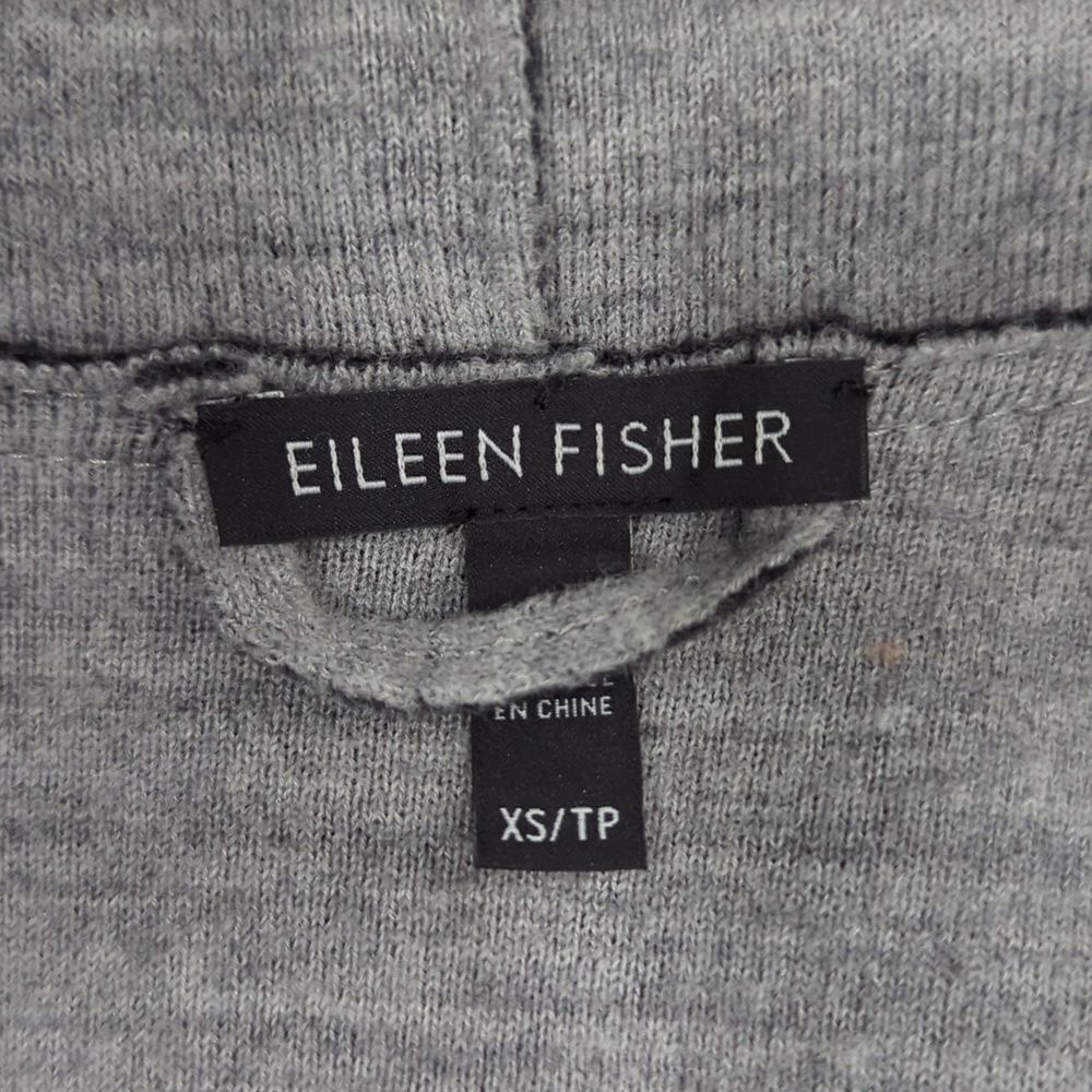 Eileen Fisher Sweater Womens XS Gray Open Front Sweater Jacket Merino Wool - Picture 5 of 8